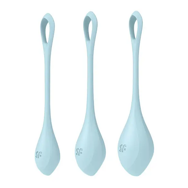 Satisfyer Yoni Power 2 Balls Training Set - Light Blue - Sexual Enhancers