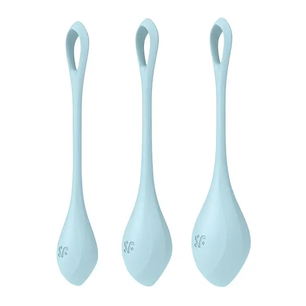 Satisfyer Yoni Power 2 Balls Training Set - Light Blue - Sexual Enhancers