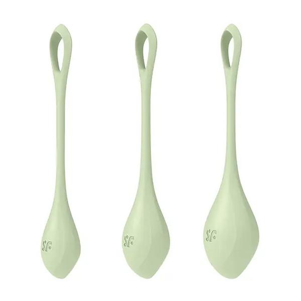 Satisfyer Yoni Power 2 Balls Training Set - Light Green - Sexual Enhancers