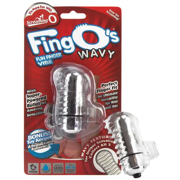 Screaming O FingO’s - Wavy Clear - Stimulators