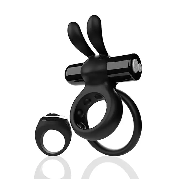 Screaming O Ohare Remote Controlled Vibrating Ring - Black - Stimulators