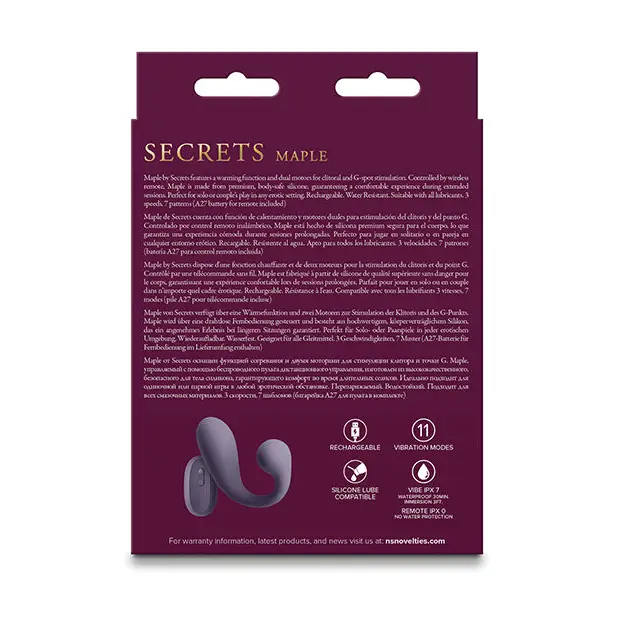 Secrets Maple - Gray - Stimulators