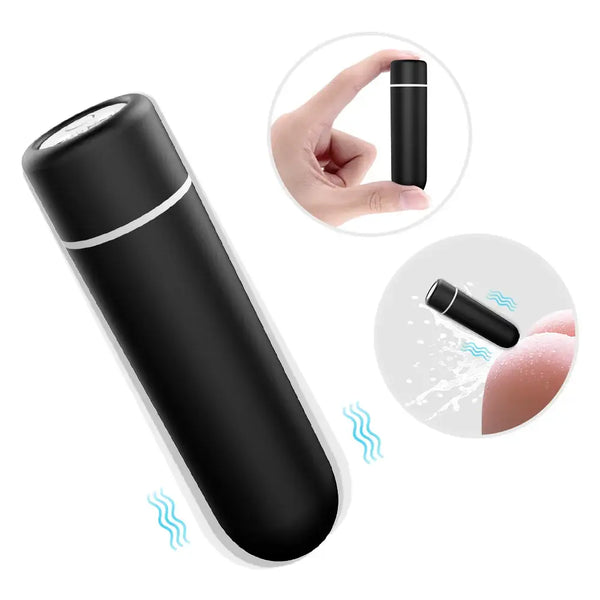 SEED Mini Bullet Vibrator with Magnetic Recharge & Remote Control - 69mm*19mm*19mm / Black