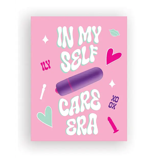 Self Care Era Naughty Greeting Card w/Rock Candy Vibrator & Fresh Vibes Towelettes