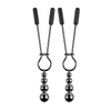 Selopa Beaded Nipple Clamps - Black Chrome