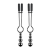 Selopa Beaded Nipple Clamps - Black Chrome