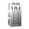 Selopa Beaded Nipple Clamps - Black Chrome