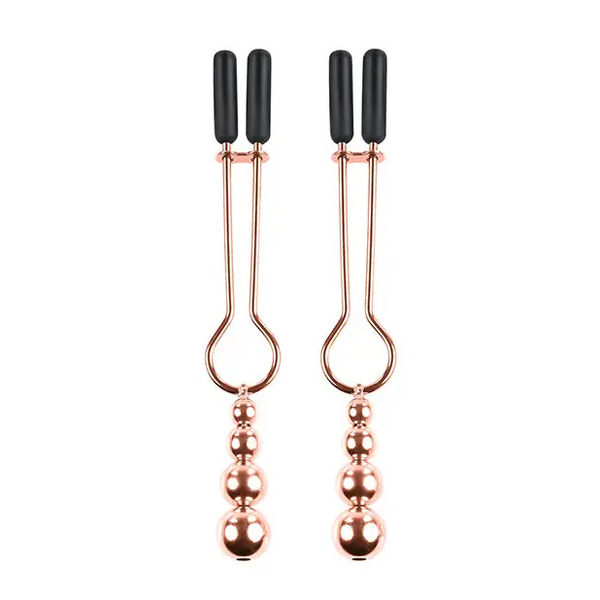 Selopa Beaded Nipple Clamps - Rose Gold