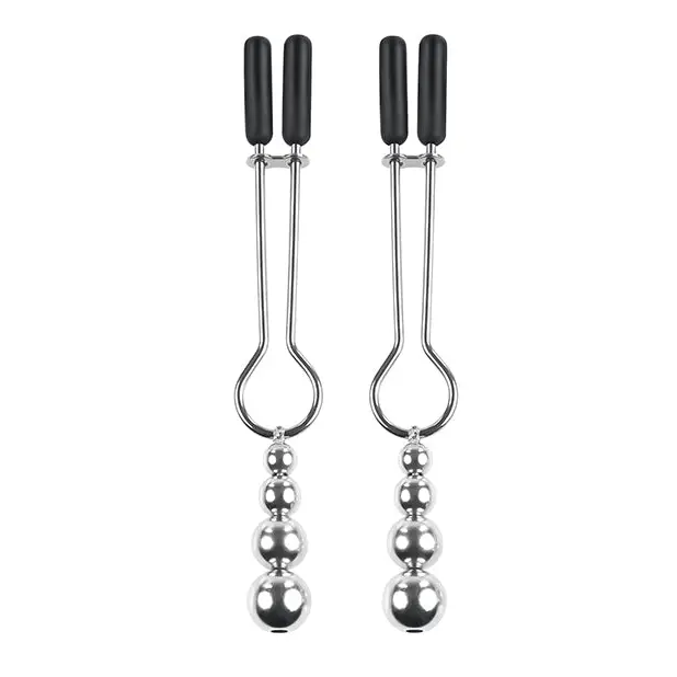 Selopa Beaded Nipple Clamps - Silver