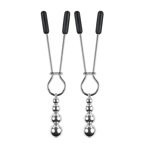 Selopa Beaded Nipple Clamps - Silver