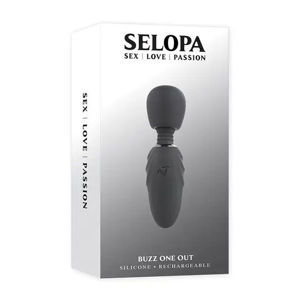 Selopa Buzz One Out Mini Wand, Black
