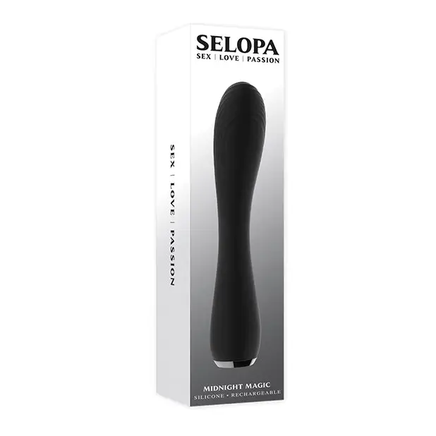 Selopa Midnight Magic Flexible Vibrator - Black - Vibrators
