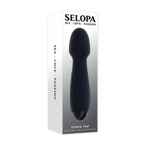Selopa Power Trip Wand Vibrator, Black