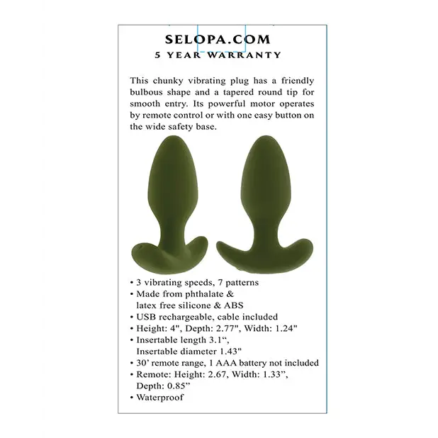 Selopa The Colonel - Green - Anal Products