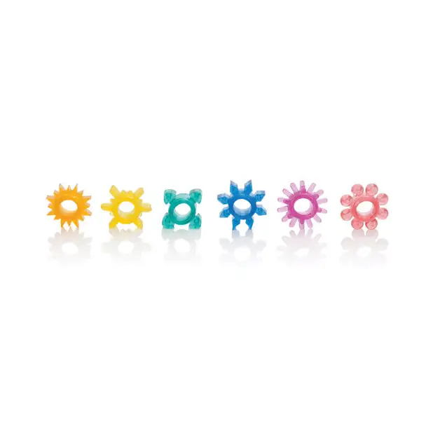 Senso 6 Pack Rings - Assorted Colors - Penis Enhancement