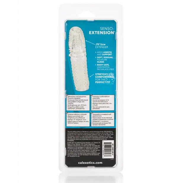 Senso Silicone Extension - Clear - Penis Enhancement