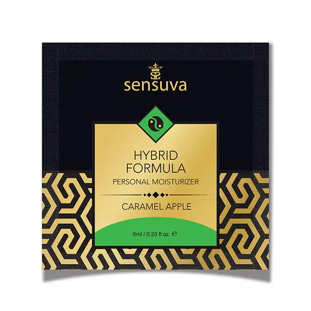 Sensuva Hybrid Personal Moisturizer Single Use Packet, 6 ml Caramel Apple