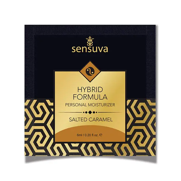Sensuva Hybrid Personal Moisturizer Single Use Packet, 6 ml Salted Caramel
