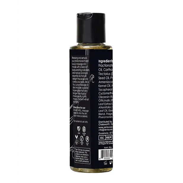 Sensuva Me & You Massage Oil, 4.2 oz Berry Flirty
