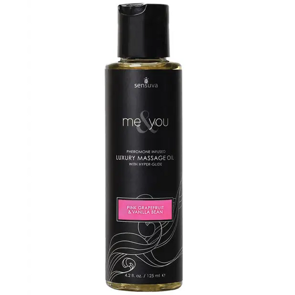 Sensuva Me & You Massage Oil, 4.2 oz Grapefruit Vanilla