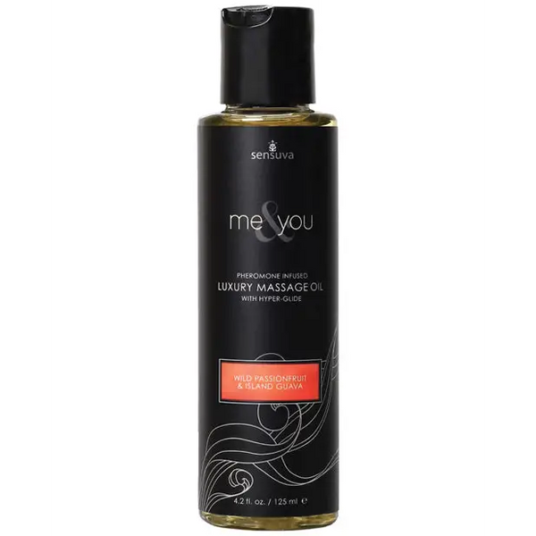 Sensuva Me & You Massage Oil, 4.2 oz Passion Fruit Guava