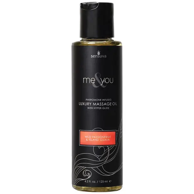 Sensuva Me & You Massage Oil, 4.2 oz Passion Fruit Guava