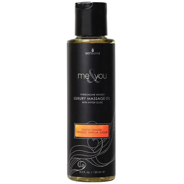 Sensuva Me & You Massage Oil, 4.2 oz Sugar & Citrus