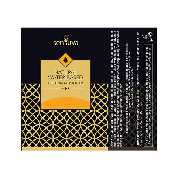 Sensuva Natural Water Based Personal Moisturizer, 1.93 oz Butter Rum