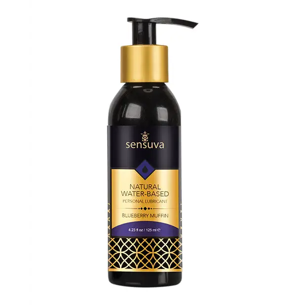 Sensuva Natural Water Based Personal Moisturizer, 4.23 oz Blueberry Muffin