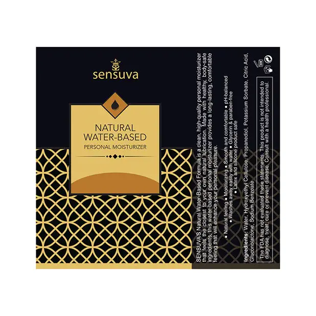 Sensuva Natural Water Based Personal Moisturizer - 4.23 oz Strawberry - Flavored