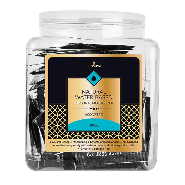 Sensuva Ultra Thick Hybrid Personal Moisturizer, Asst. Tub of 100