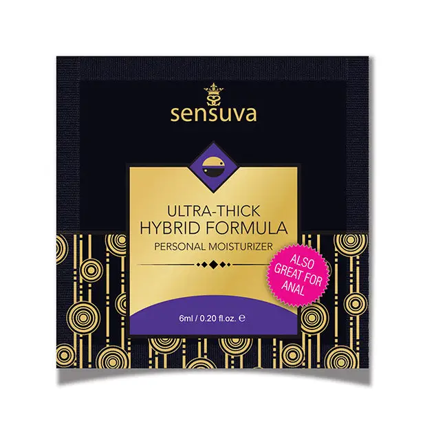 Sensuva Ultra Thick Hybrid Personal Moisturizer Single Use Packet, 6 ml Unscented