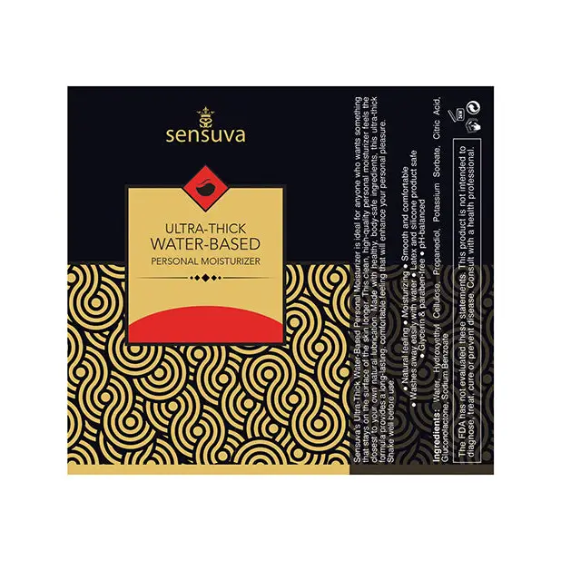 Sensuva Ultra Thick Water Based Personal Moisturizer, 4.23 oz Strawberry
