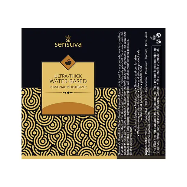 Sensuva Ultra Thick Water Based Personal Moisturizer, 4.23 oz Salted Caramel