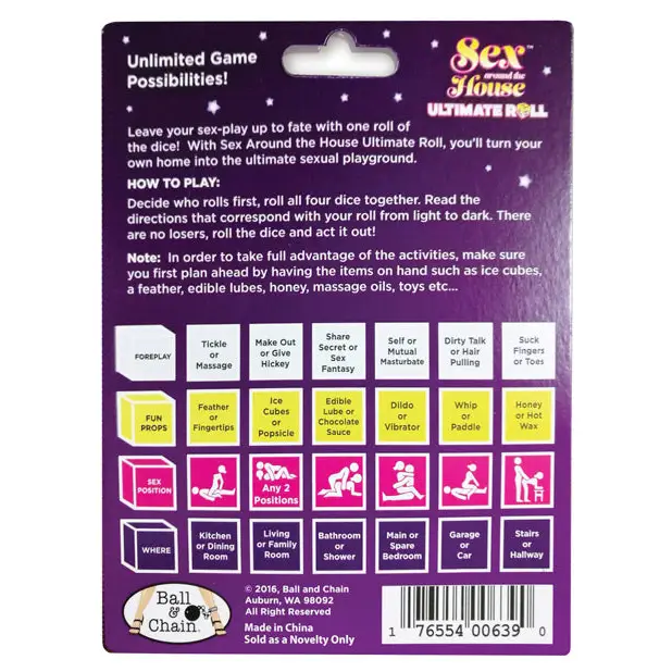 Sex Around the House Ultimate Roll Dice Game