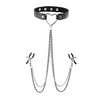 Sex & Mischief Amor Collar w/Nipple Clamps
