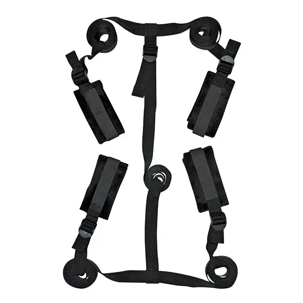 Sex & Mischief Bed Bondage Restraint Kit - Bondage Blindfolds & Restraints