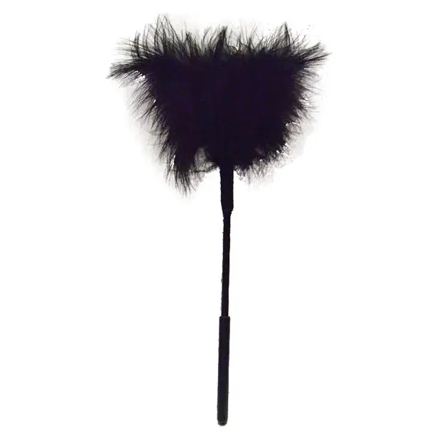 Sex & Mischief Feather Tickler - Black - Bondage Blindfolds & Restraints