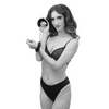 Sex & Mischief Furry Handcuffs - Black - Bondage Blindfolds & Restraints