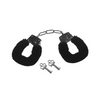 Sex & Mischief Furry Handcuffs - Black - Bondage Blindfolds & Restraints