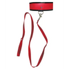 Sex & Mischief Leash & Collar - Red - Bondage Blindfolds & Restraints