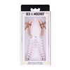 Sex & Mischief Peaches ’n CreaMe Pearl Nipple Clamps - Bondage Blindfolds & Restraints