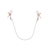 Sex & Mischief Peaches ’n CreaMe Pearl Nipple Clamps - Bondage Blindfolds & Restraints