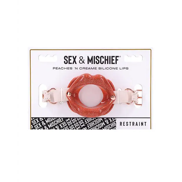Sex & Mischief Peaches ’n CreaMe Silicone Lips - Bondage Blindfolds & Restraints