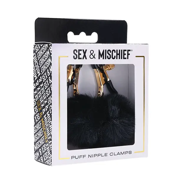 Sex & Mischief Puff Nipple Clamps - Bondage Blindfolds & Restraints