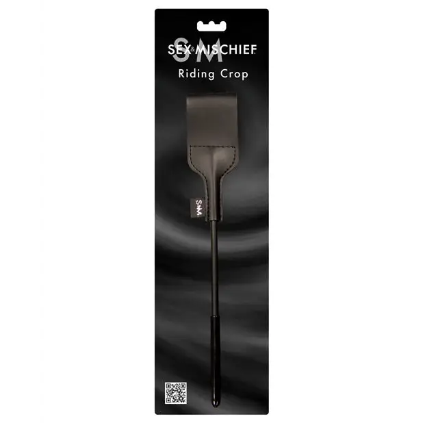 Sex & Mischief Riding Crop - Black - Bondage Blindfolds & Restraints