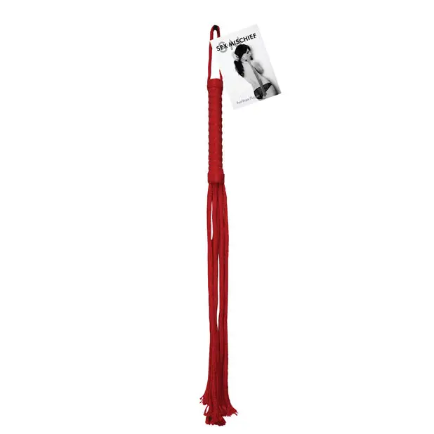 Sex & Mischief Rope Flogger - Red - Bondage Blindfolds & Restraints