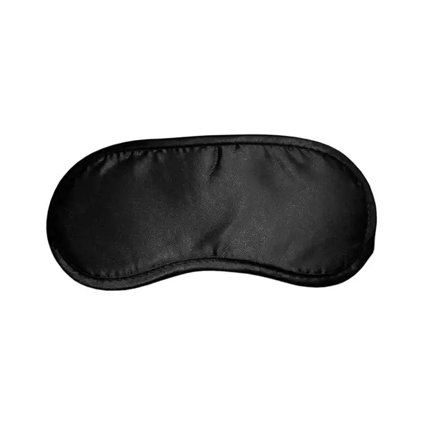 Sex & Mischief Satin Blindfold - Black - Bondage Blindfolds & Restraints