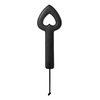 Sex & Mischief Shadow Heart Paddle, Black