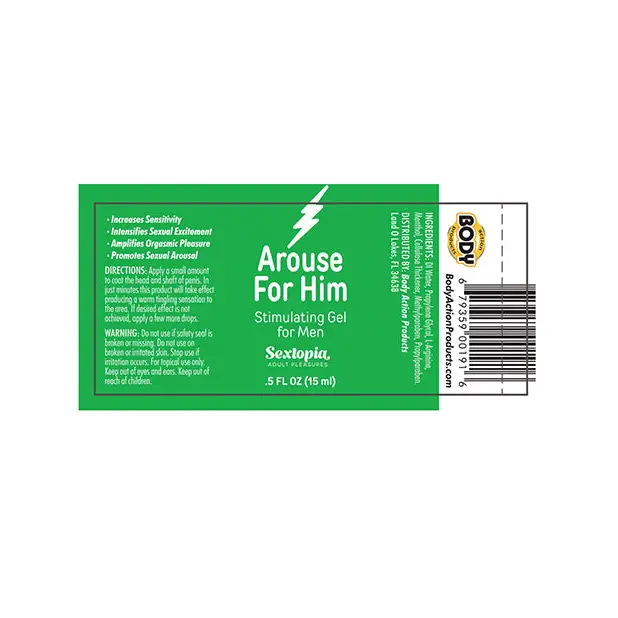 Sextopia Arouse For Him Stimulating Gel - 1/2 oz Bottle